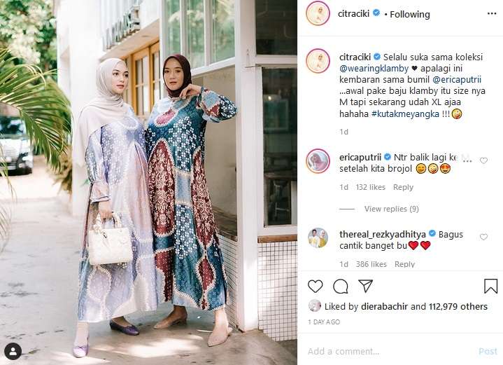 Citra Kirana dan Erica Putri