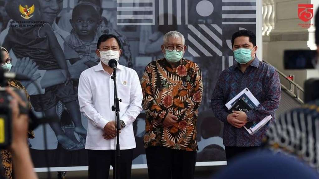 Menkes Terawan, Kusnandi Rusmil, Erick Thohir Menkes Terawan, Kusnandi Rusmil, Erick Thohir