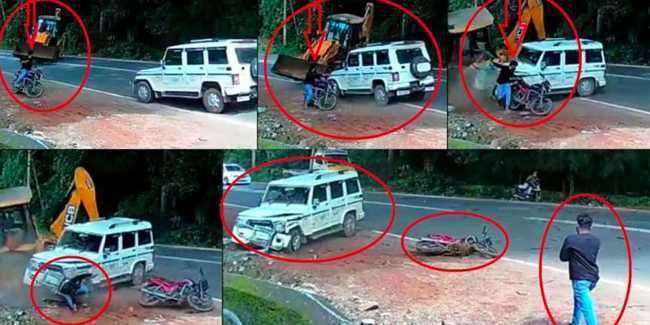 Alat berat vs Mahindra Bolero (GaadiWaadi)