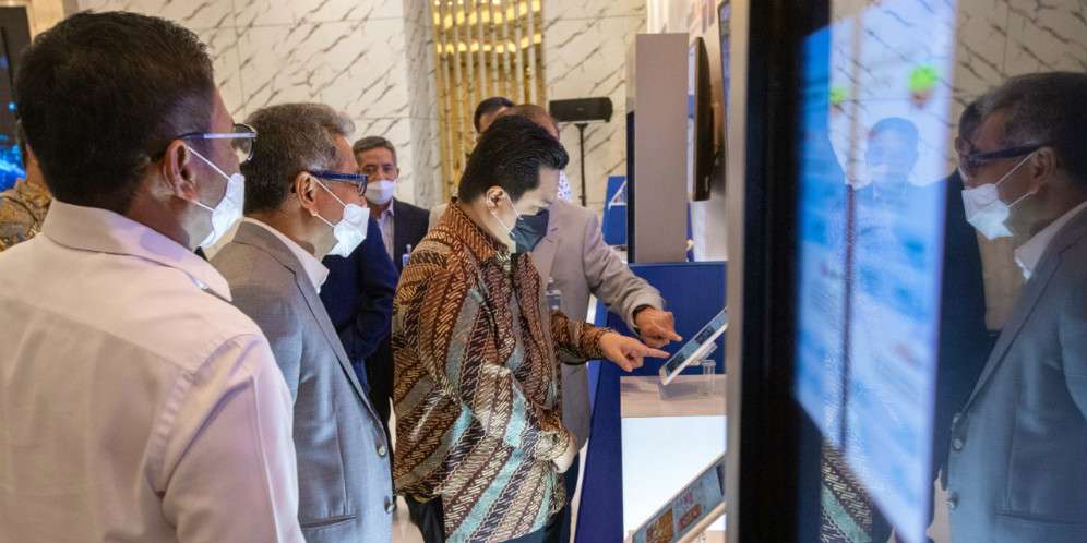 Menteri BUMN di acara BRI-Telkom