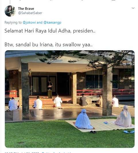 Sandal ibu Iriana