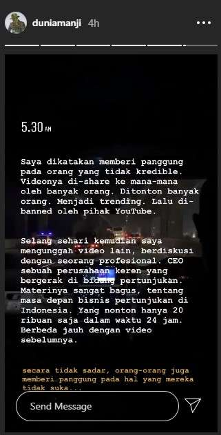 Komentar Anji soal video Youtubenya