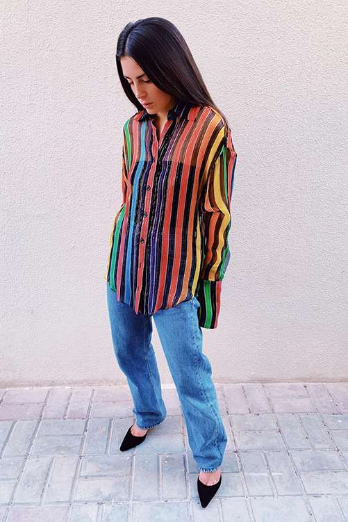 Vertically Striped Clothes