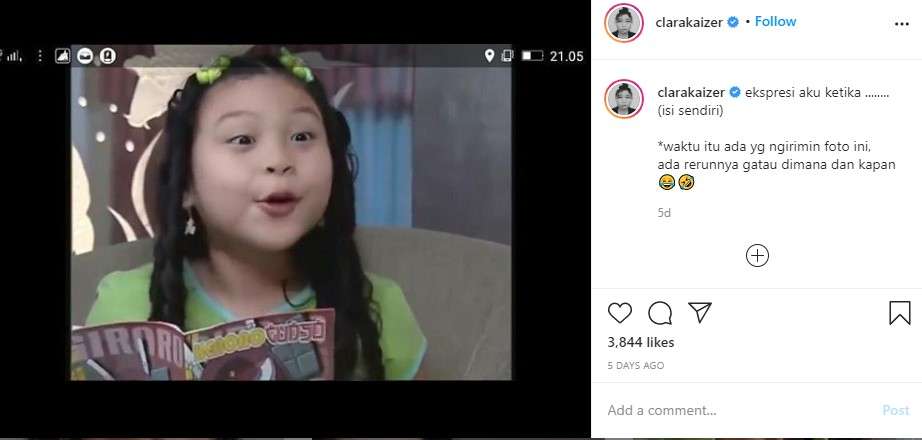 Clara pemeran Bunga di sinetron