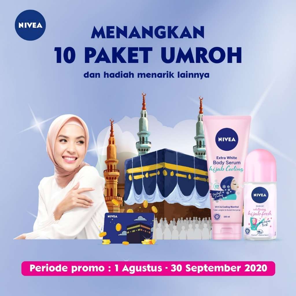 3 Langkah Mudah Menangkan Paket Umroh dari NIVEA Hijab Series, Buruan Coba!