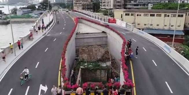 Ilustrasi penampakan Jembatan Baru di China