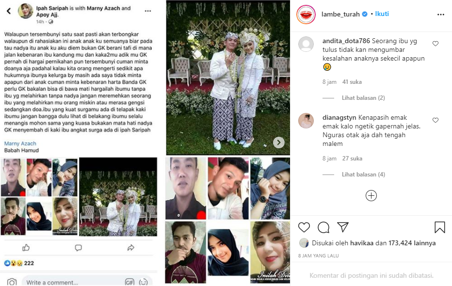 Postingan Ibu Kandung Nadya