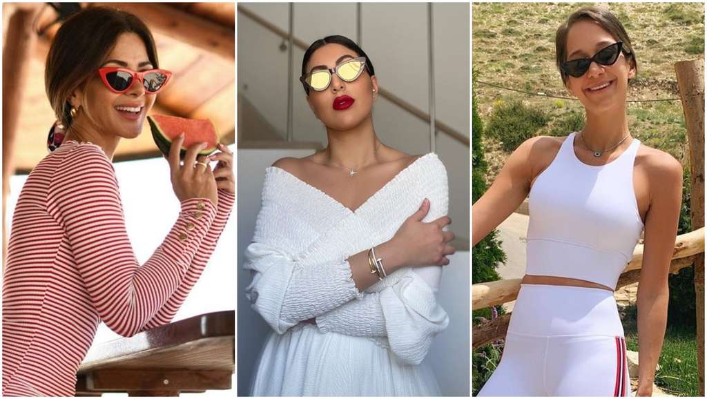 Triangle Cat-Eye Sunglasses