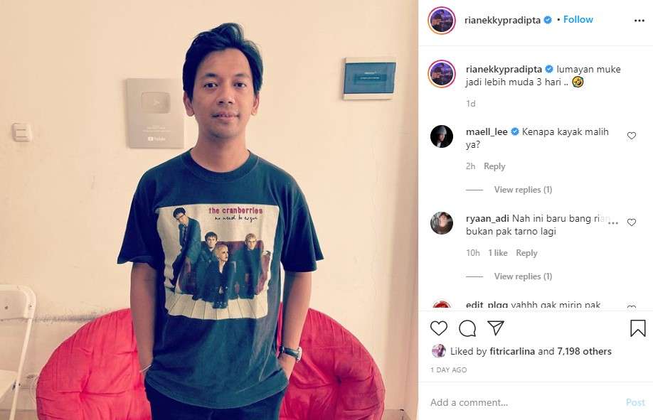 Penampilan baru Rian D'Masiv
