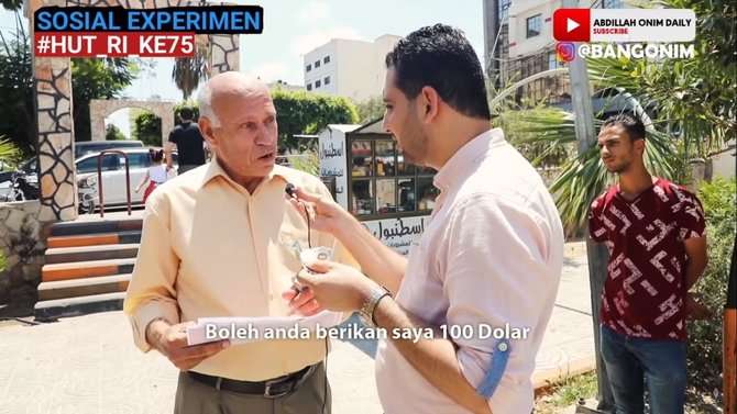 Sosial Eksperimen Warga Palestina