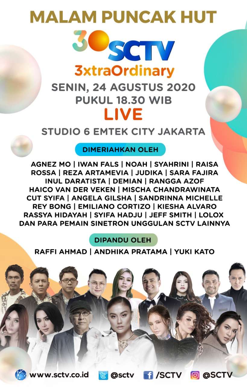 malam puncak HUT SCTV ke 30