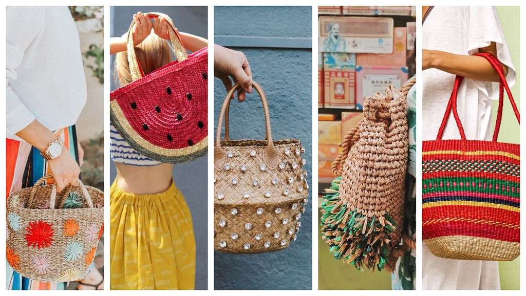 Colorful Straw Bags