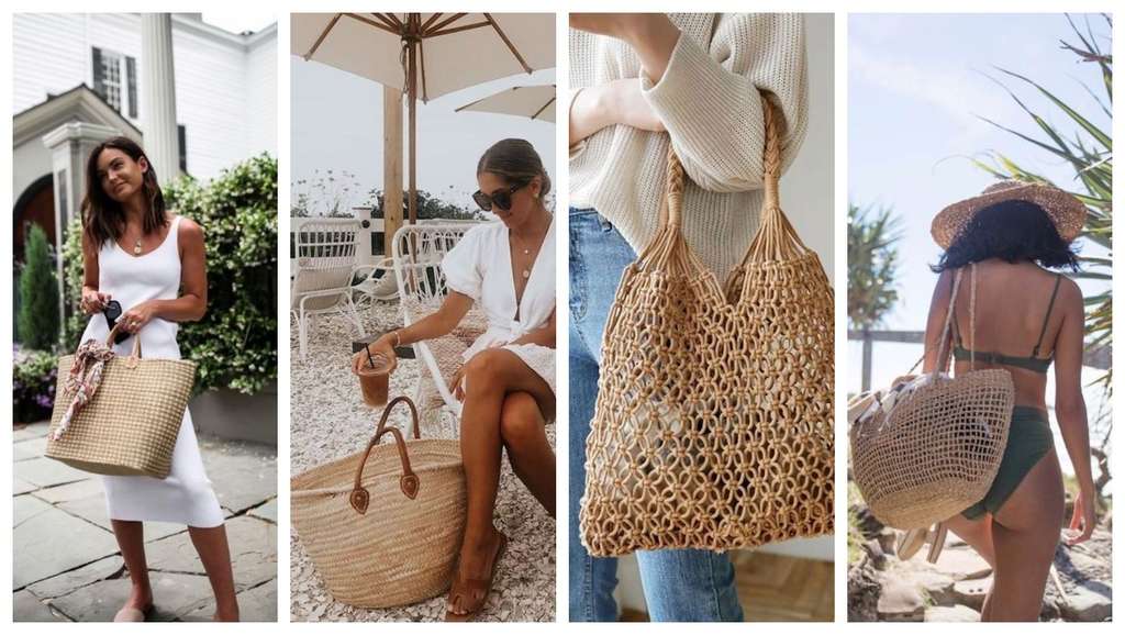Minimal Simple Straw Bags