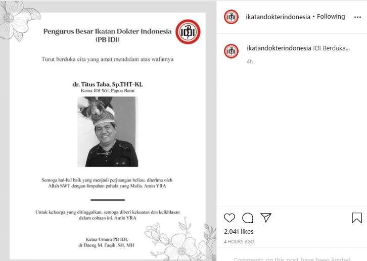 Mendiang dr. Titus