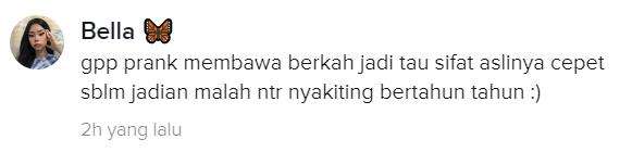 prank membawa berkah.