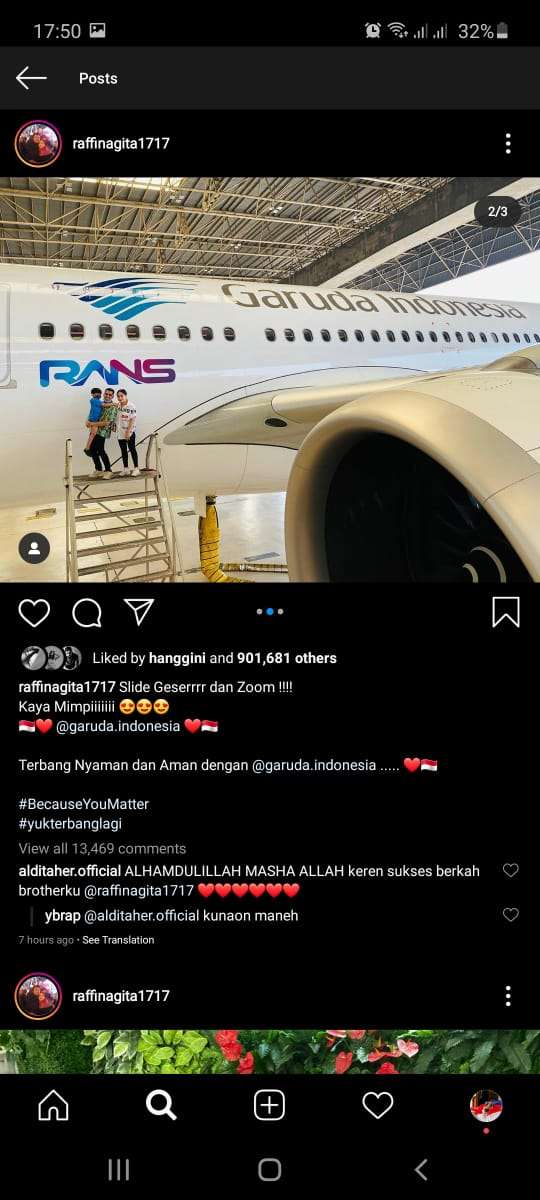 Logo RANS Ada di Pesawat Garuda Indonesia