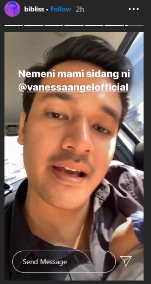 Suami Vanessa dan anaknya temani sidang