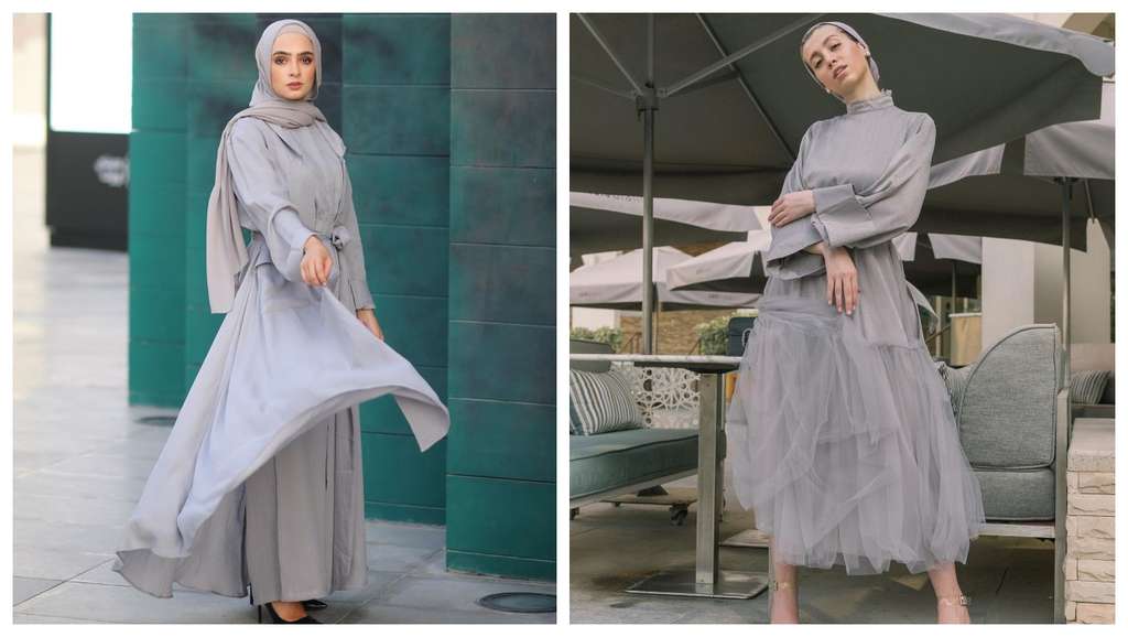Tips Padu Padan Hijab Abu-abu