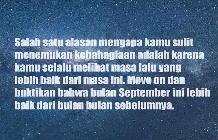 Welcome September