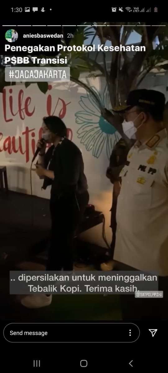 Anies marah