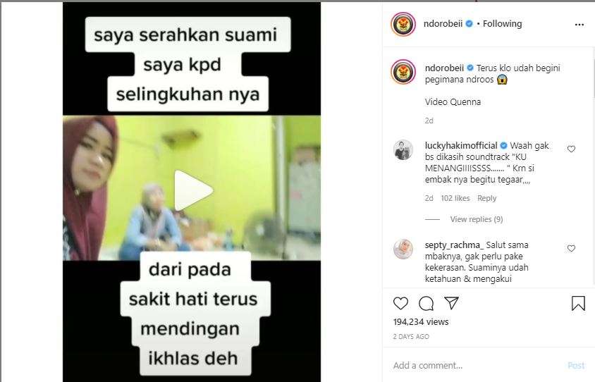 Istri serahkan suami ke pelakor