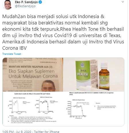 Twitter Eko Putro Sandjojo.