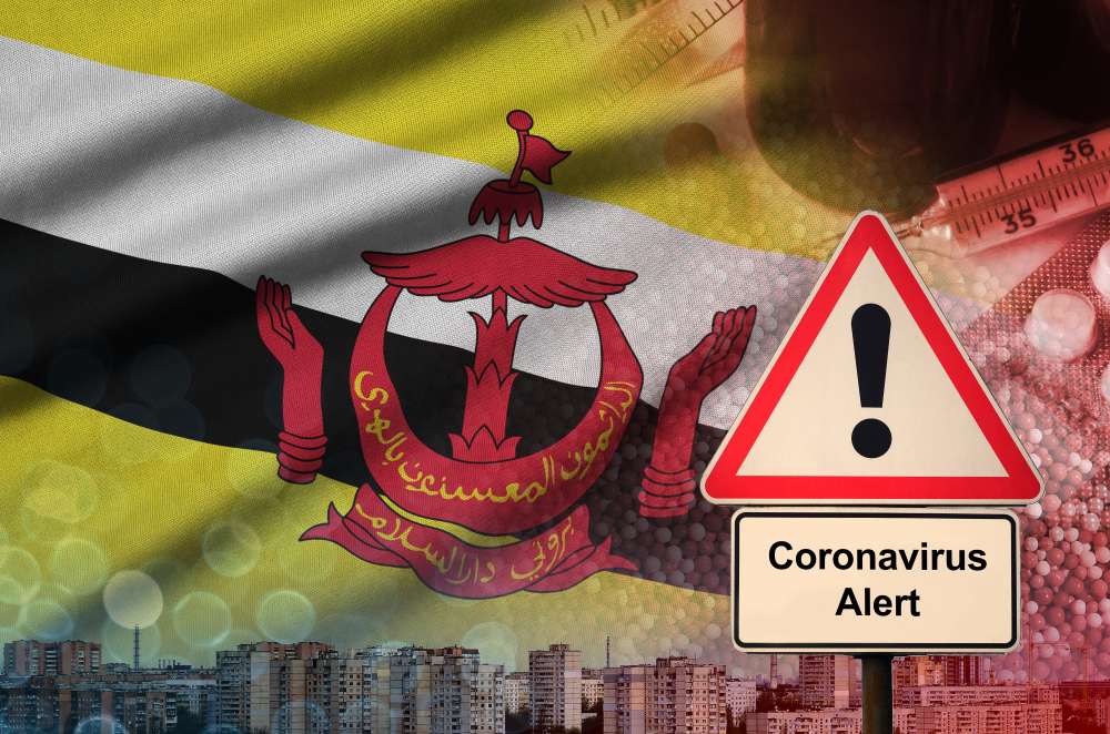 Ilustrasi Brunei Darussalam Lawan Corona Ilustrasi Brunei Darussalam Lawan Corona