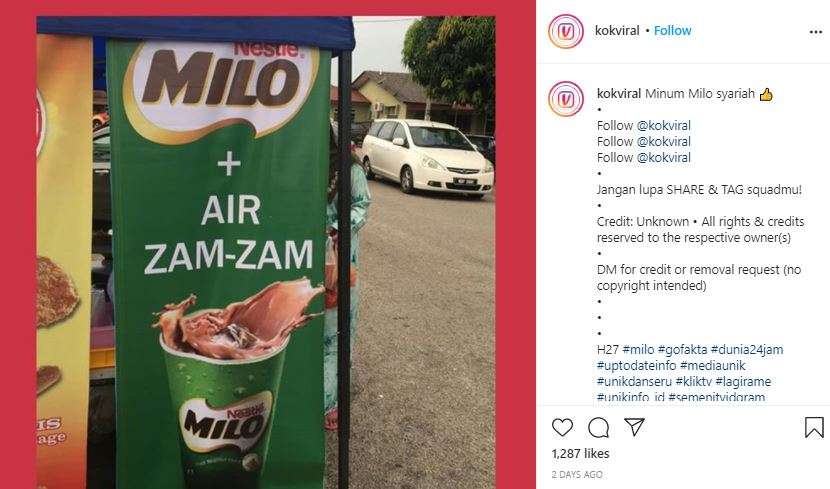 Milo air zam zam