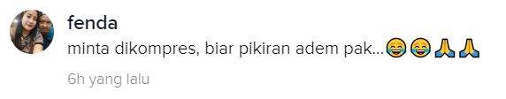 Dikompres biar pikiran adem.