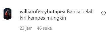 Ban tanknya kempes mungkin.