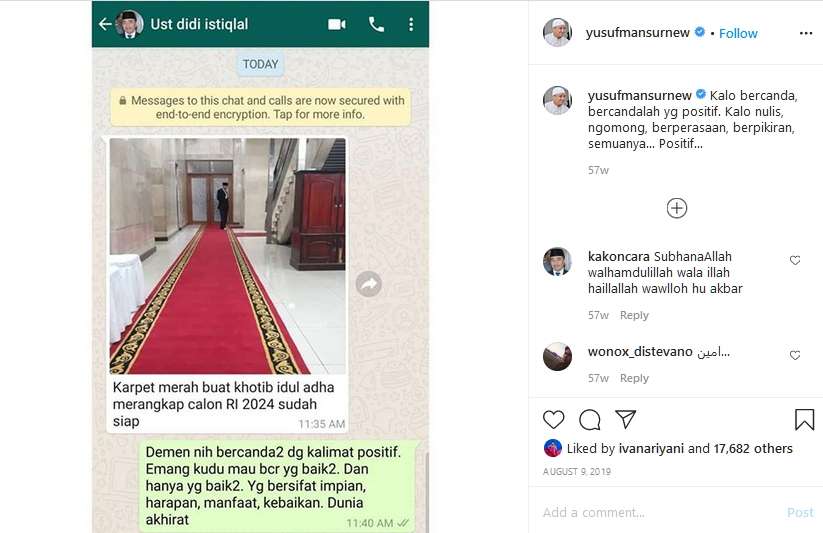 Unggahan Instagram