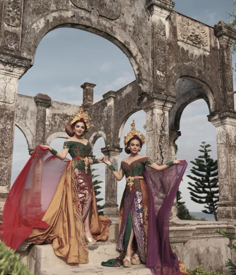 Ashanty dan Aurel tampil anggun dengan kebaya bali Ashanty dan Aurel tampil anggun dengan kebaya bali