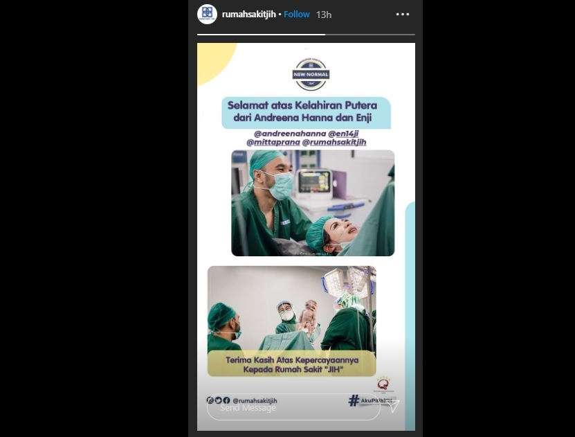 Kelahiran anak Enji