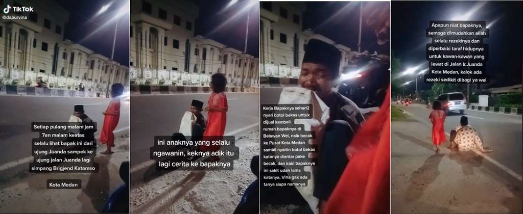 Viral bapak pengait botol