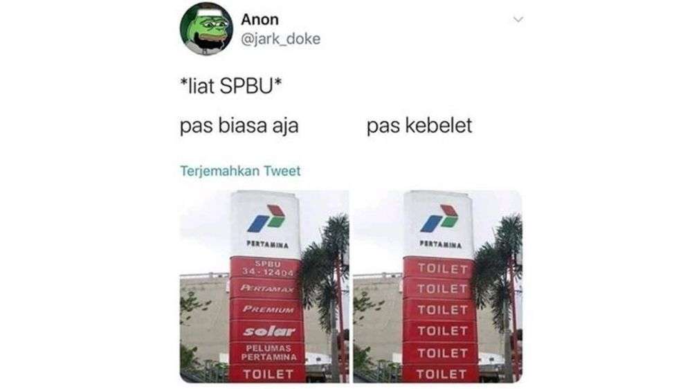 Tulisan kocak di Pom bensin