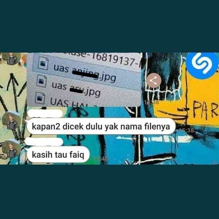 Chat guru dan murid kocak