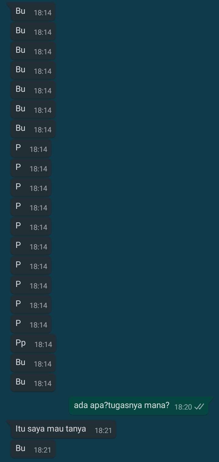 Chat guru dan murid kocak