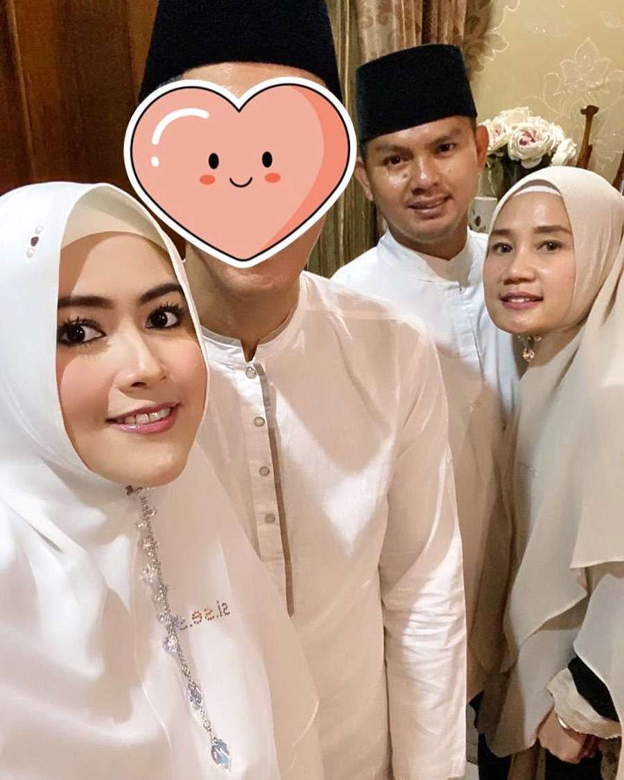 Meggy Wulandari dan suami baru