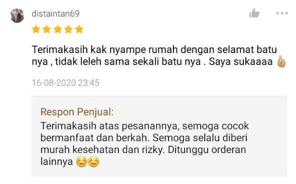 Batunya tidak meleleh?