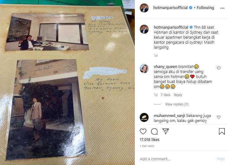 Penampilan Hotman Paris