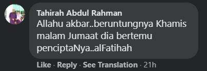 Meninggal di hari baik.