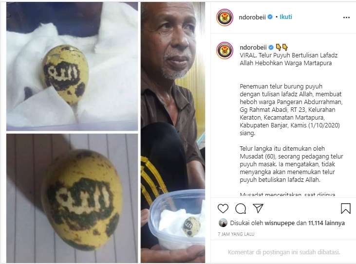 telur lafal Allah