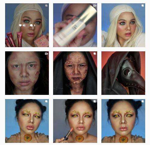 Ahli makeup untuk efek dan pentas, bukan rias pengantin.