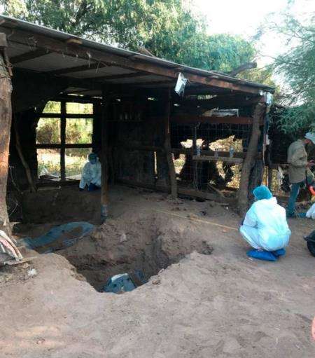 Lubang tempat jasad Yessenia ditemukan bersama 6 jasad lainnya.