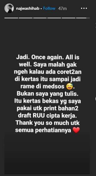 Najwa Shihab Kertas Minta Tolong