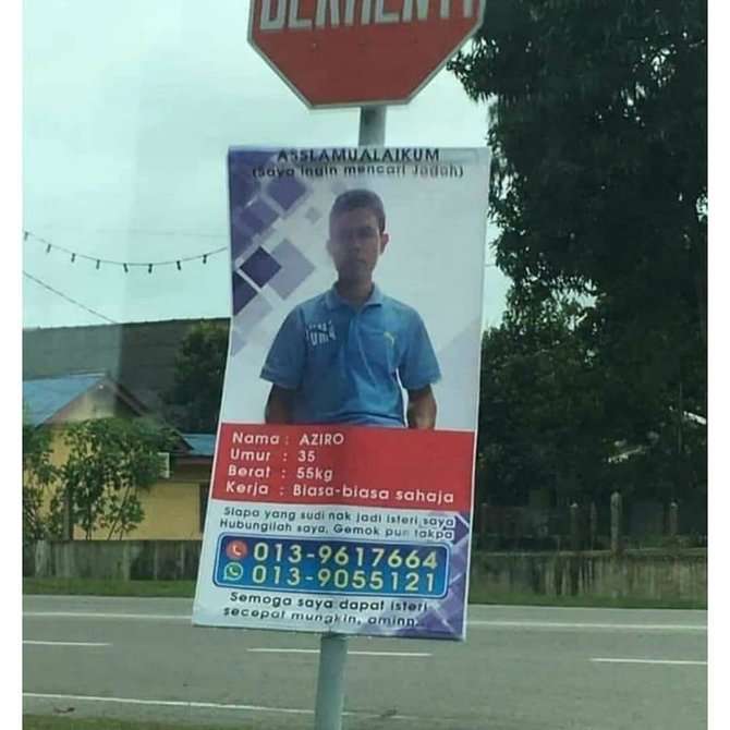 Viral spanduk cari jodoh