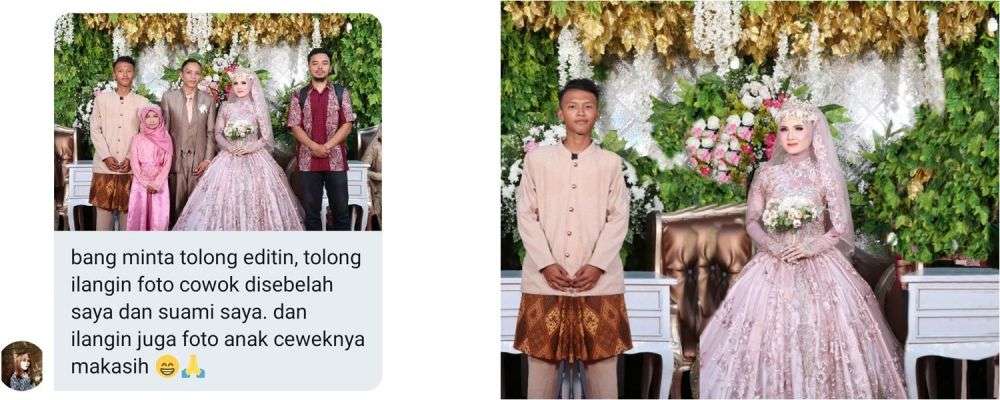 Potret hasil editan kocak warganet