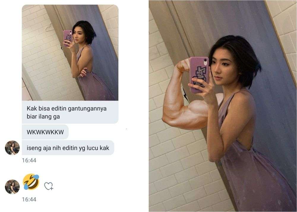 Potret hasil editan kocak warganet