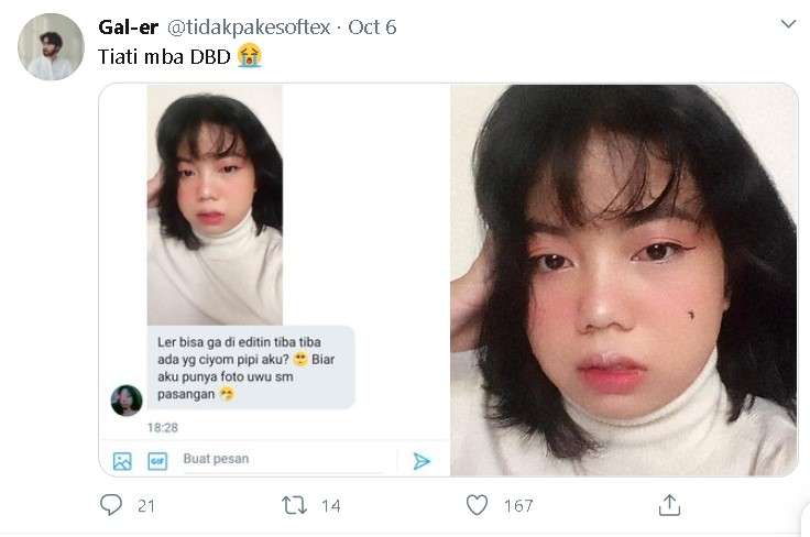 Potret hasil editan kocak warganet