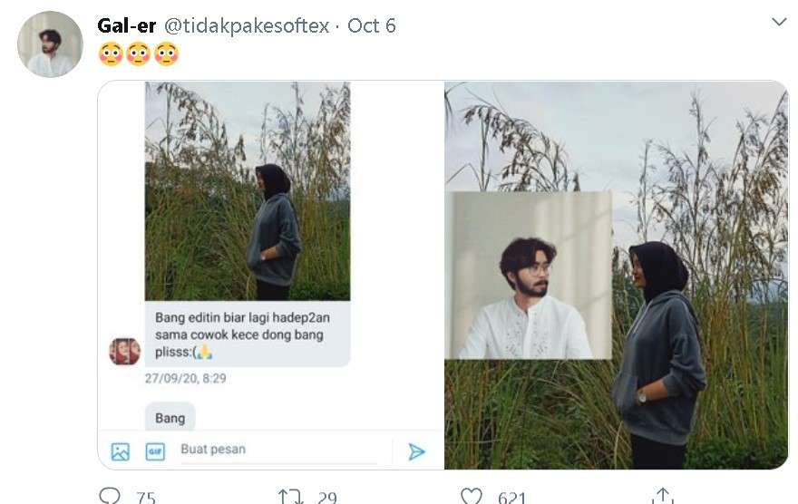 Potret hasil editan kocak warganet